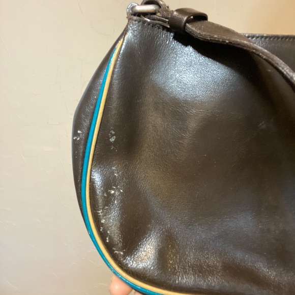 90s Miu Miu Brown Leather Handbag - Picture 7 of 8
